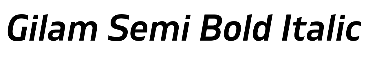 Gilam Semi Bold Italic